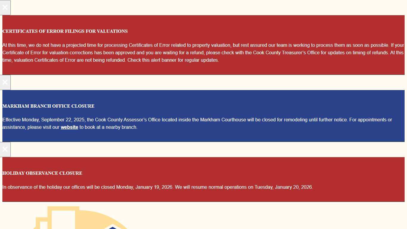 Search by Address | Cook County Assessor's Office