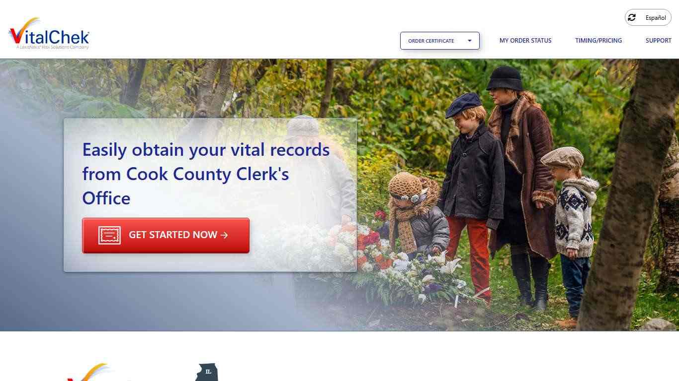 Cook County Clerk's Office (IL) | Order Certificates - VitalChek